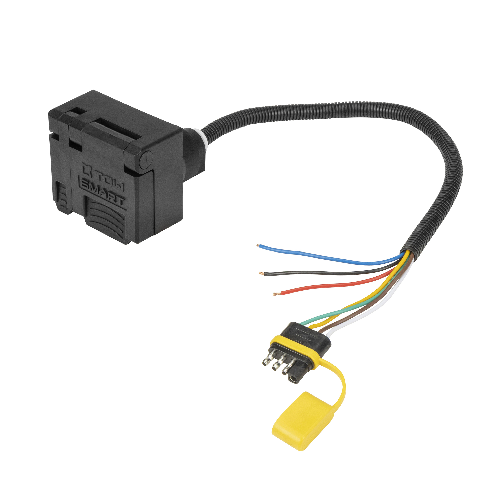 TowSmart, Connector, Vehicle End, 4 Flat to 7 Blade 4 Flat, Connection Location Vehicle Side, Model# 2356